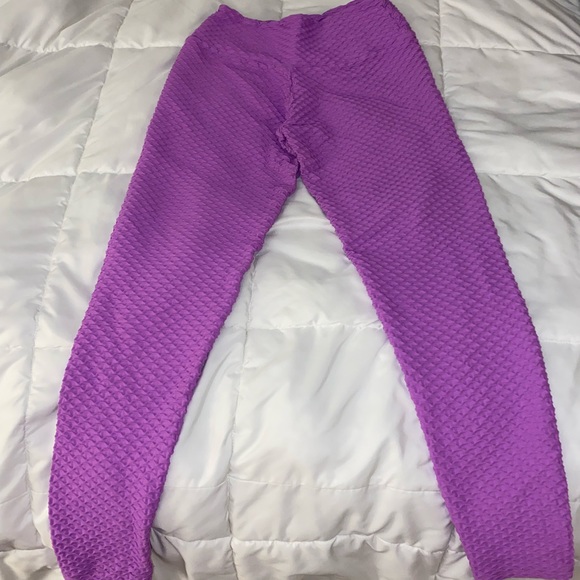 Booty By Brabants Ultra Violet Croco Leggings Full Length - Picture 3 of 6